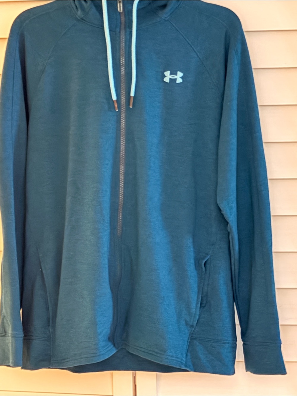 Under Armour Ladies Teal Track Jacket Hoodie